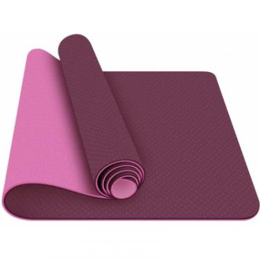 Коврик для фитнеса Power System Yoga Mat Premium PS-4060 Purple Фото 2