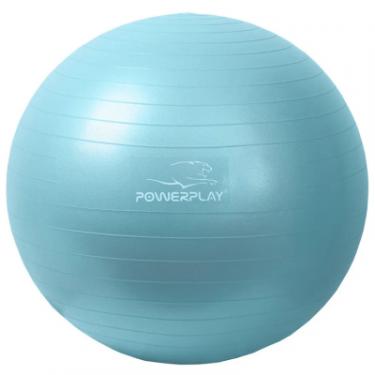 Мяч для фитнеса PowerPlay 4001 65см М'ятний + помпа Фото 1