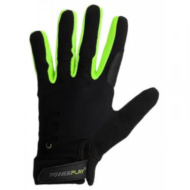 Перчатки для фитнеса PowerPlay Hit Full Finger Black/Green XL Фото 2