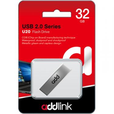 USB флеш накопитель AddLink 32GB U20 Titanium USB 2.0 Фото 1