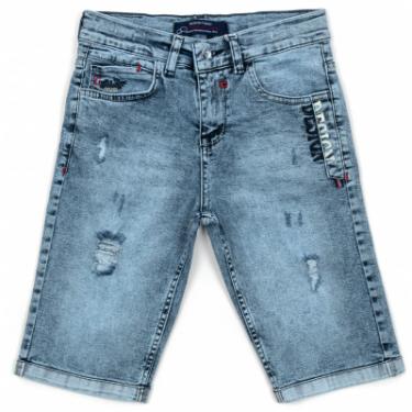 Шорты A-Yugi джинсовые с потертостями Фото