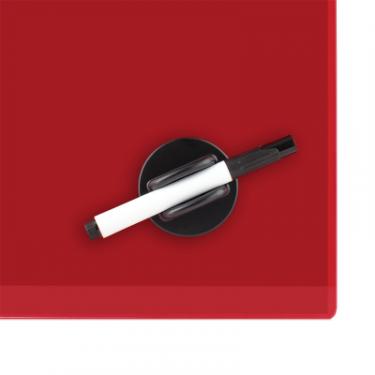 Офисная доска Axent стеклянная магнитно-маркерная 45х45 см, красная Фото 2