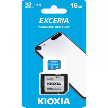 Карта памяти Kioxia 16GB microSDHC class 10 UHS-I Exceria Фото 1