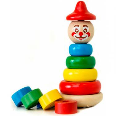 Развивающая игрушка Мир деревянных игрушек Пирамидка Клоун Фото