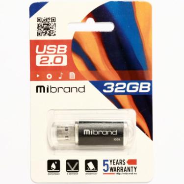 USB флеш накопитель Mibrand 32GB Cougar Black USB 2.0 Фото 1
