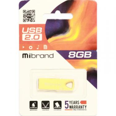 USB флеш накопитель Mibrand 8GB Puma Silver USB 2.0 Фото 1