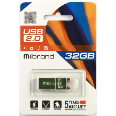 USB флеш накопитель Mibrand 32GB Сhameleon Light Green USB 2.0 Фото 1