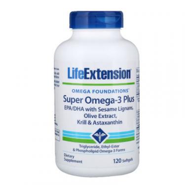 Жирные кислоты Life Extension Супер Омега-3 Плюс, Omega Foundations, Super Omega Фото