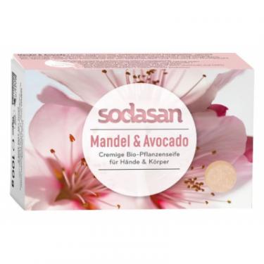 Твердое мыло Sodasan органическое увлажняющее Миндаль-Авокадо 100 г Фото