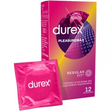 Презервативы Durex Pleasuremax з силіконовою змазкою з ребрами та кра Фото