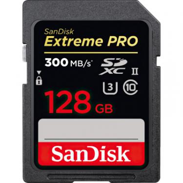 Карта памяти SanDisk 128GB SDXC class 10 UHS-II U3 V90 Extreme Pro Фото