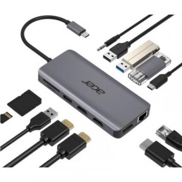 Порт-репликатор Acer 12in1 Type C dongle USB3.2, USB2.0, SD/TF, HDMI, P Фото 1