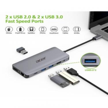 Порт-репликатор Acer 12in1 Type C dongle USB3.2, USB2.0, SD/TF, HDMI, P Фото 2
