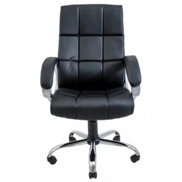 Офисное кресло Richman Аризона хром М-1 чорное Фото