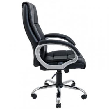 Офисное кресло Richman Аризона хром М-1 чорное Фото 2