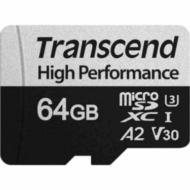 Карта памяти Transcend 64GB microSDXC class 10 UHS-I U3 A2 Фото 1
