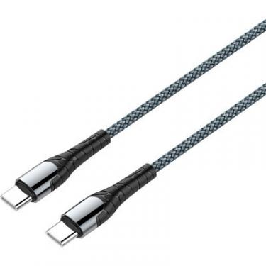 Дата кабель ColorWay USB-C to USB-C 2.0m PD Fast Charging 65W 3A grey Фото