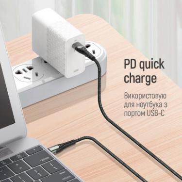 Дата кабель ColorWay USB-C to USB-C 2.0m PD Fast Charging 65W 3A grey Фото 2
