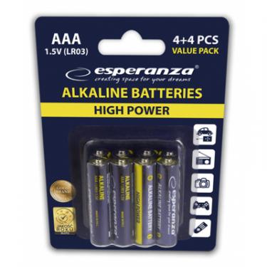 Батарейка Esperanza AAA LR03 Alkaline * 8 Фото 1