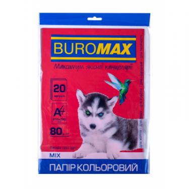 Бумага Buromax А4, 80g, DARK+NEON, 10colors, 50sh Фото 2