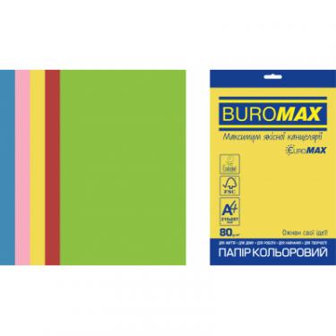 Бумага Buromax А4, 80g, INTENSIVE, 5colors, 20sh, EUROMAX Фото