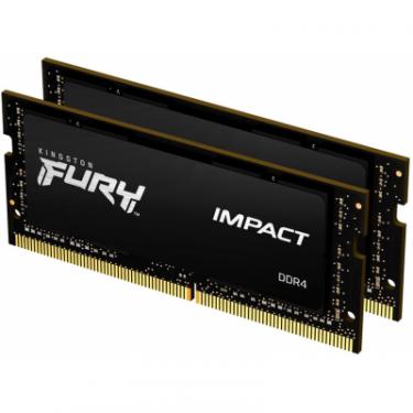 Модуль памяти для ноутбука Kingston Fury (ex.HyperX) SoDIMM DDR4 32GB (2x16GB) 2933 MHz Impact Black Фото