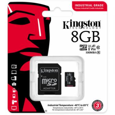 Карта памяти Kingston 8GB microSDHC class 10 UHS-I V30 A1 Фото 2