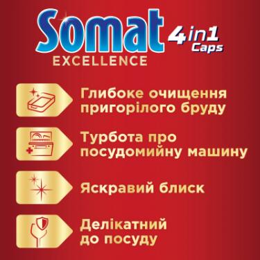 Таблетки для посудомоечных машин Somat Excellence 65 шт. Фото 1