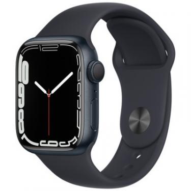 Смарт-часы Apple Watch Series 7 GPS 41mm Midnight Aluminium Case wi Фото