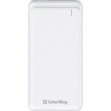 Батарея универсальная ColorWay 10 000 mAh Slim (USB QC3.0 + USB-C Power Delivery Фото 1