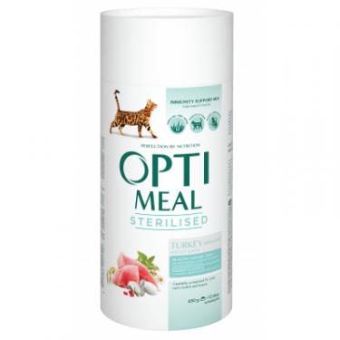 Сухой корм для кошек Optimeal для стерилізованих/кастрованих індичка та овес 65 Фото
