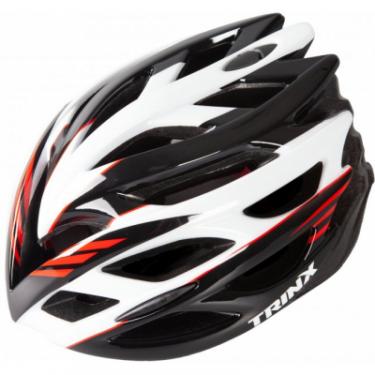 Шлем Trinx TT03 59-60 см Black-White-Red Фото 1