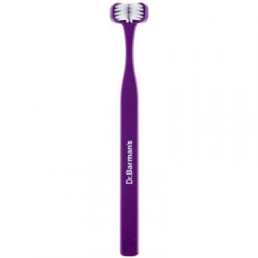Зубная щетка Dr. Barman's Superbrush Compact Тристороння М'яка Фіолетова Фото