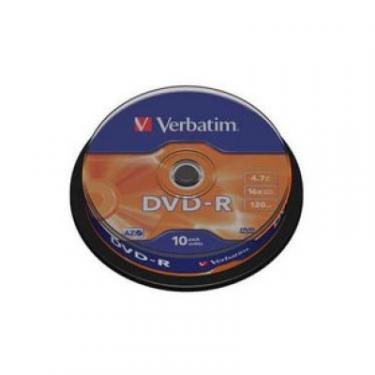 Диск DVD Verbatim 4.7Gb 16X CakeBox 10шт Фото