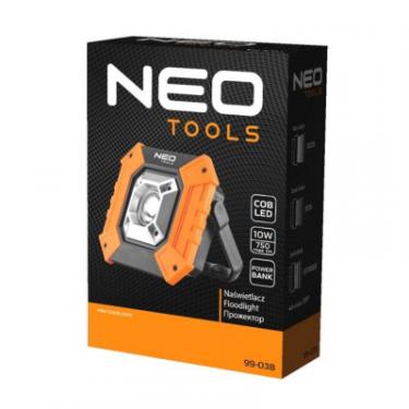 Прожектор Neo Tools 10 Вт, 750 люмен, функція PowerBank Фото 2