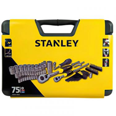 Набор инструментов Stanley торцевих 1/2", 1/4", 75 шт. Фото 2