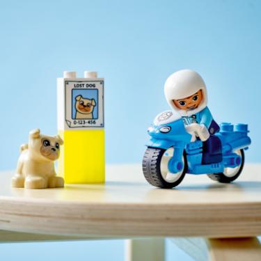 Конструктор LEGO DUPLO Town Поліцейський мотоцикл 5 деталей Фото 4