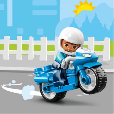 Конструктор LEGO DUPLO Town Поліцейський мотоцикл 5 деталей Фото 5