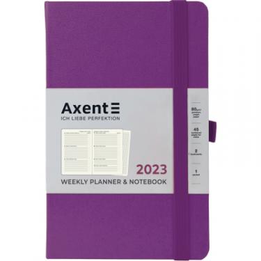 Еженедельник Axent 2023 Partner Strong 125x195 мм пурпурний Фото