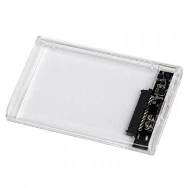 Карман внешний AgeStar 2.5", USB 3.2, 12.5mm /15mm HDD/SSD Transparent Фото 1