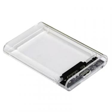 Карман внешний AgeStar 2.5", USB 3.2, 12.5mm /15mm HDD/SSD Transparent Фото 2