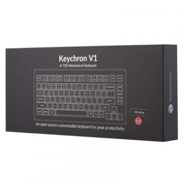 Клавиатура Keychron V1 84 Key QMK Gateron G PRO Red Hot-Swap RGB Frost Фото 11