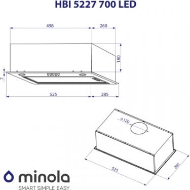 Вытяжка кухонная Minola HBI 5227 WH 700 LED Фото 9