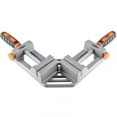 Струбцина Neo Tools кутова, алюмінієва, дві напрямні 75 мм, 70х70мм Фото