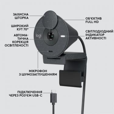 Веб-камера Logitech Brio 305 FHD for Business Graphite Фото 9