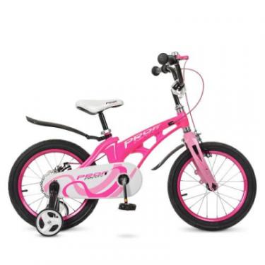 Детский велосипед Prof1 18" Infinity Малиновий з рожевим Фото 1