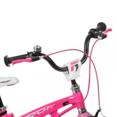 Детский велосипед Prof1 18" Infinity Малиновий з рожевим Фото 2