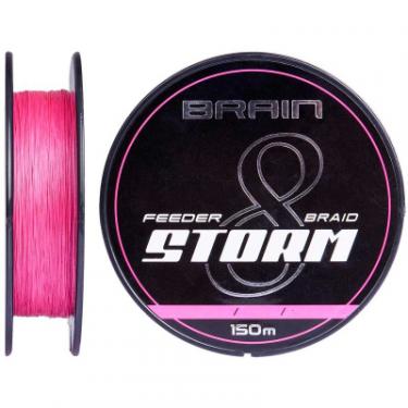 Шнур Brain fishing Storm 8X 150m 0.12mm 16lb/7.4kg Pink Фото