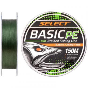 Шнур Select Basic PE 150m Dark Green 0.26mm 45lb/20.8kg Фото