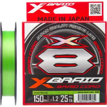 Шнур YGK X-Braid Braid Cord X8 150m 0.8/0.148mm 16lb/7.2kg Фото